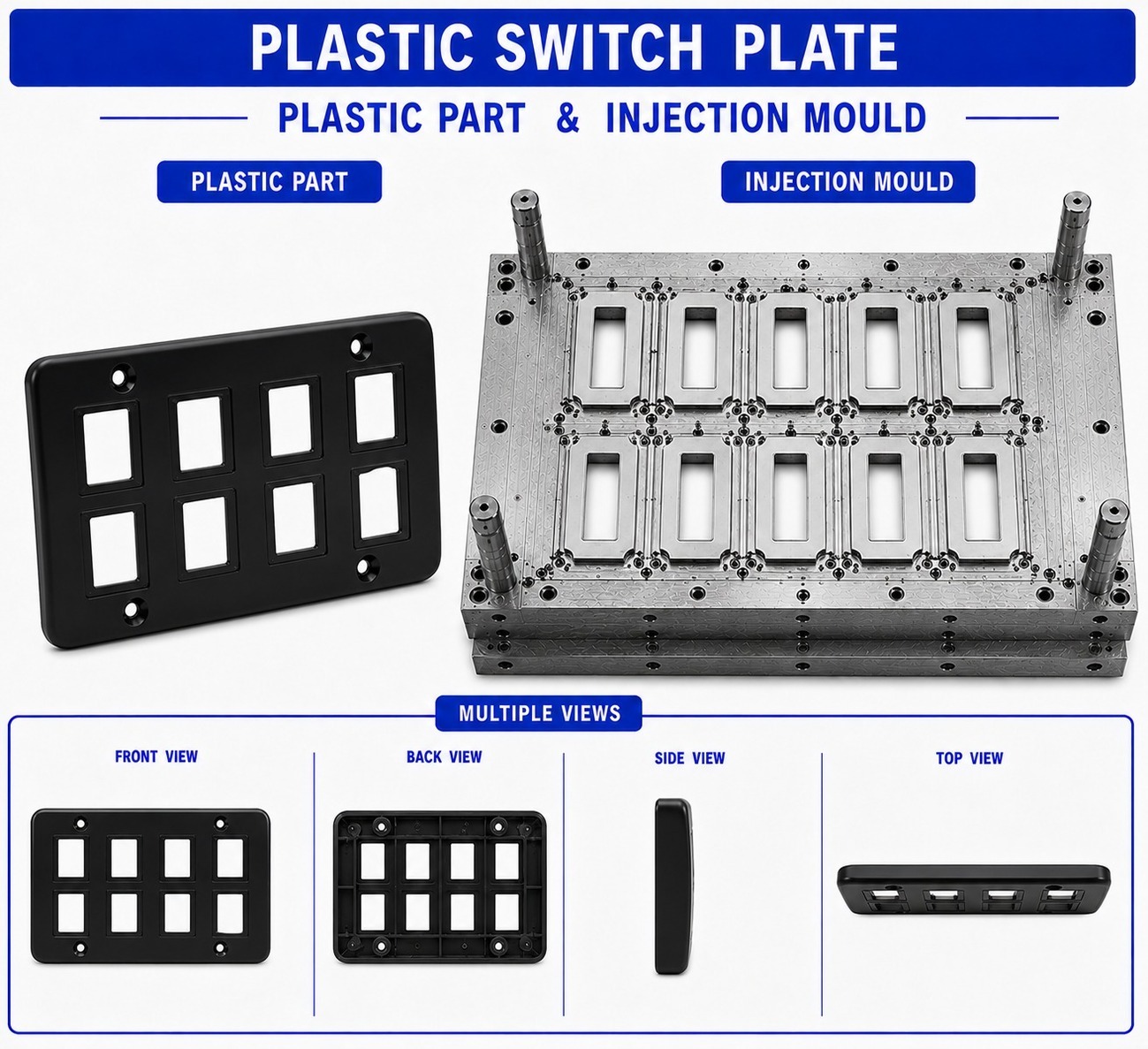 Plastic Switch Plate Mould and Moulding Service